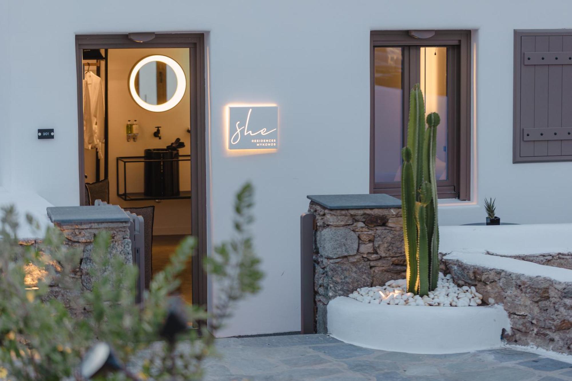 Mykonos Town She Mykonos - The Residencyアパートホテル エクステリア 写真